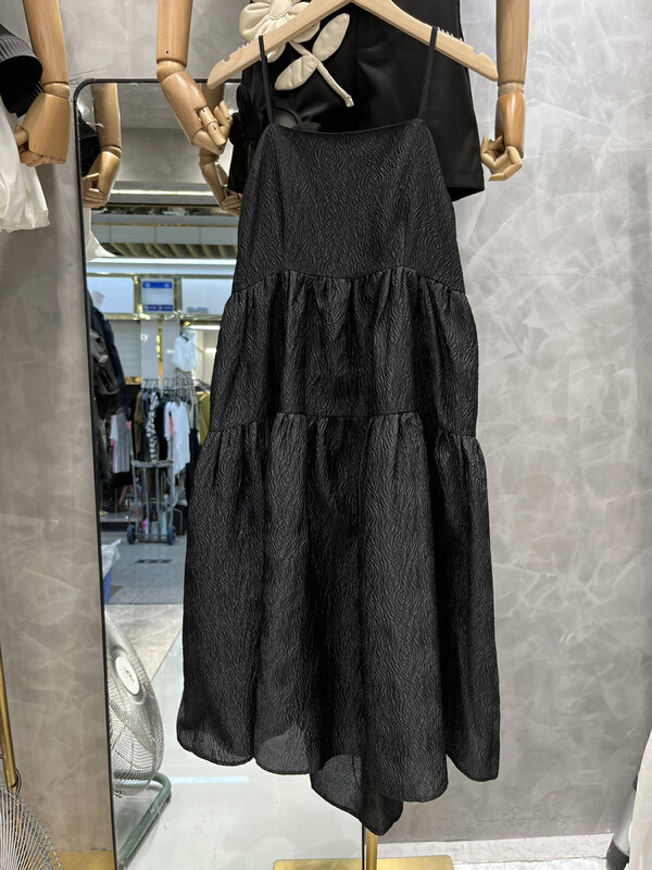 [z&c] French jacquard dark pattern adjustable temperament suspender dress 3223 \lsw