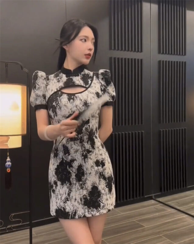 [Nana] short sleeved retro Pullover dress 0137# PCZ