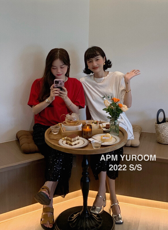 [APM yuroom] design sense niche versatile short sleeve T-shirt ys2-8111\lsl