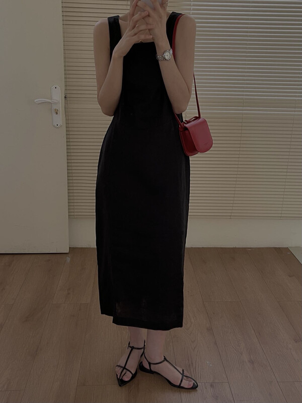 [Zoe Zoe] Korean wash cotton linen dress c1357# zjy