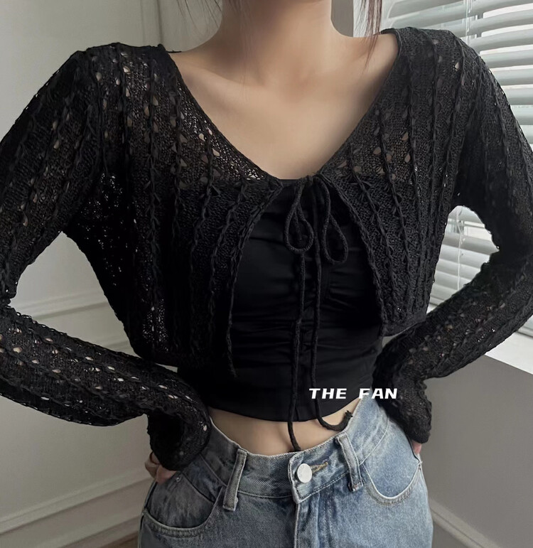 [the fan] hollowed out and versatile fashion blouses (only selling blouses) 51025# zxx