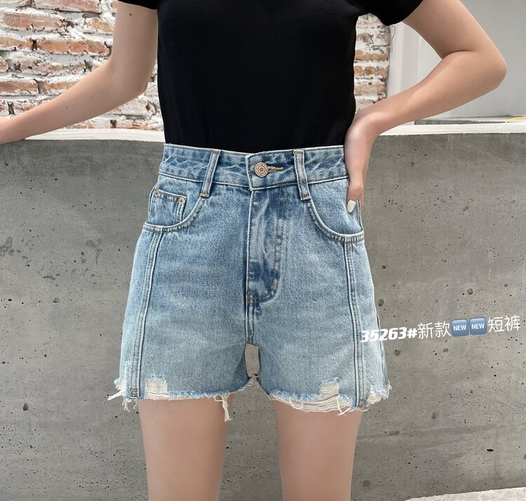 [aepjeans] one button design versatile denim shorts 35263 \cls