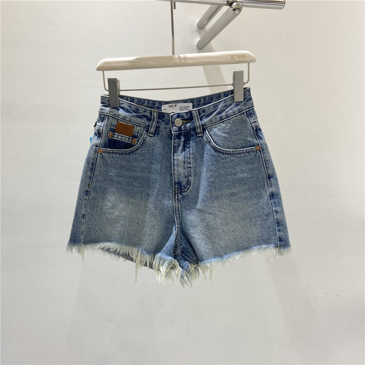 [aepjeans] raw edge design trend Korean denim shorts 35266# CLS