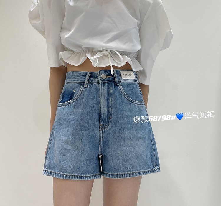 [aepjeans] basic versatile fashion western style denim shorts 68798 \cls