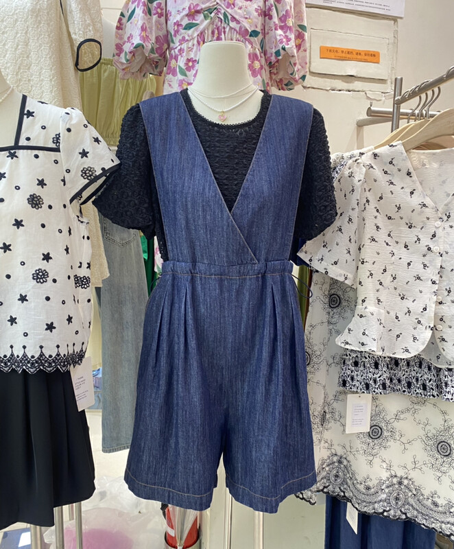 [I think] Korean casual solid color loose Jumpsuit 66566 # CLS