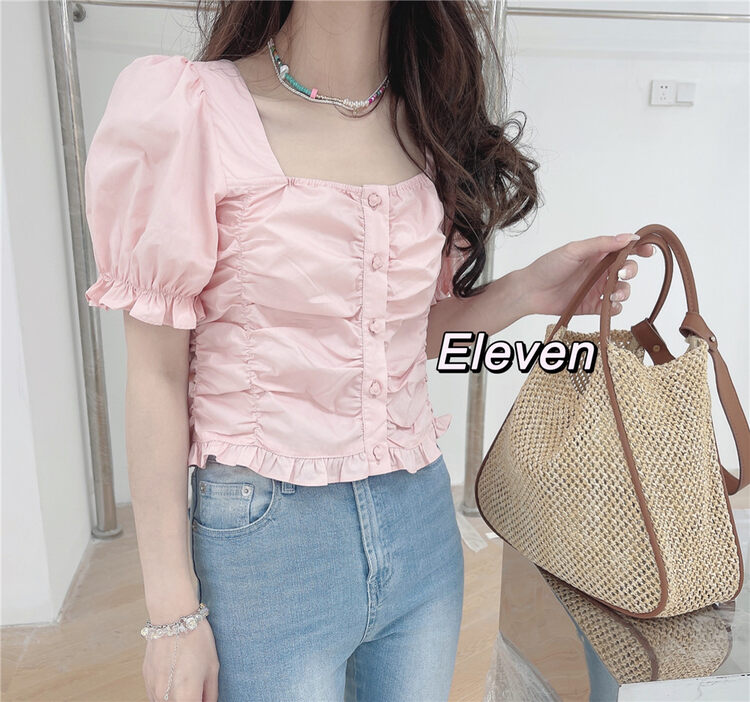 [eleven] casual breasted short shirt 2680# PCZ