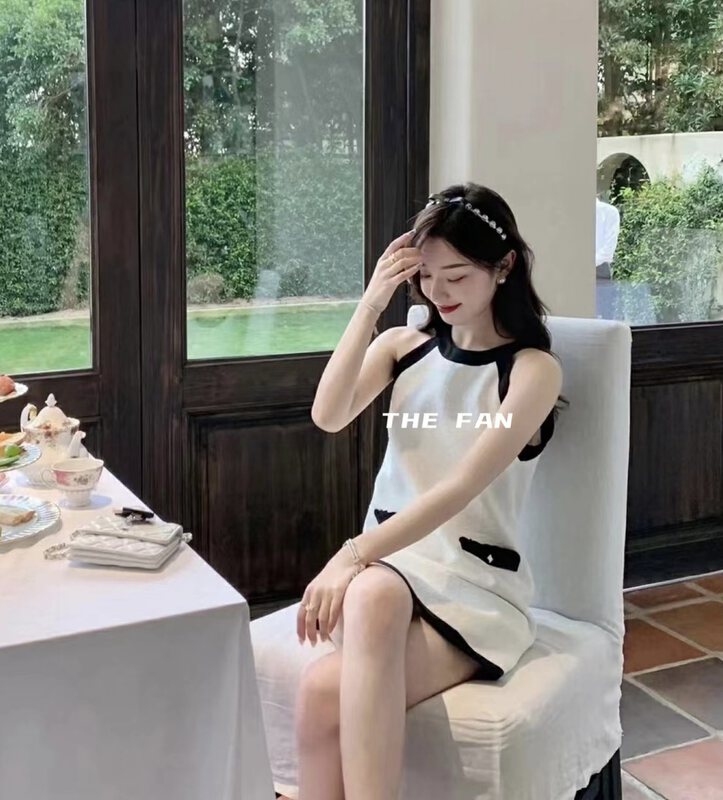 [the fan] temperament celebrity small fragrance Camisole dress 51020 \zxx