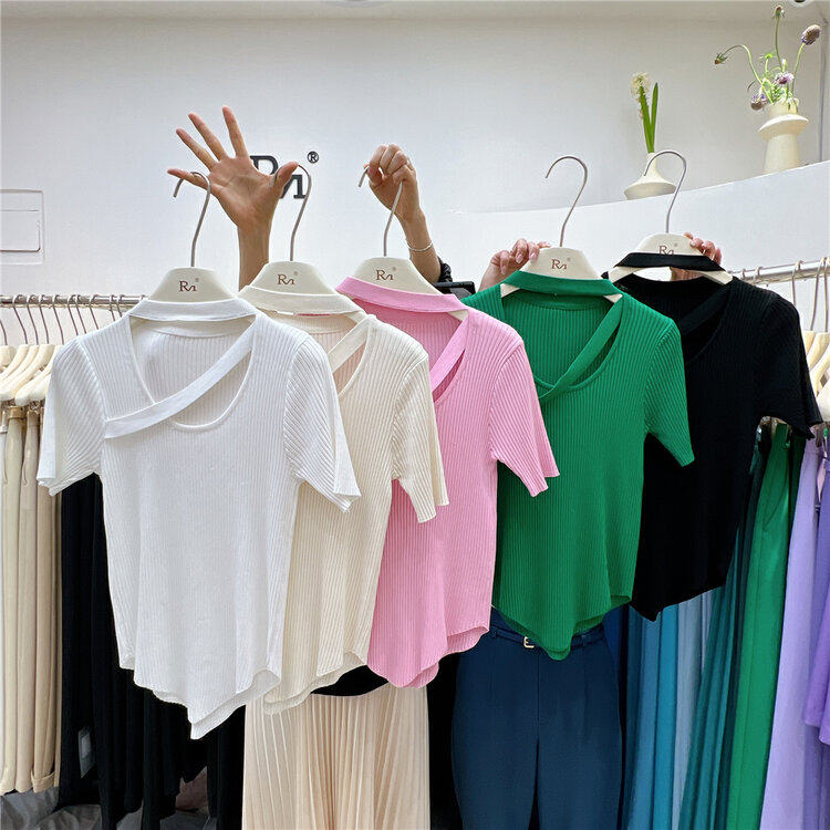 [rumu] neck hanging careful machine versatile sweater 22110 \xyj