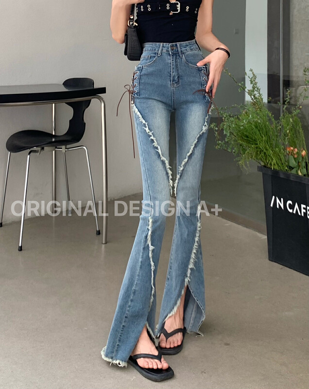 [a+] Vintage skinny flare jeans 2247-1# WPL