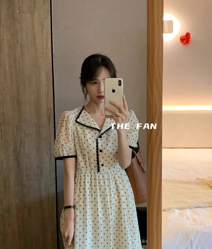 [the fan] sweet little floral temperament dress y508016\zxx