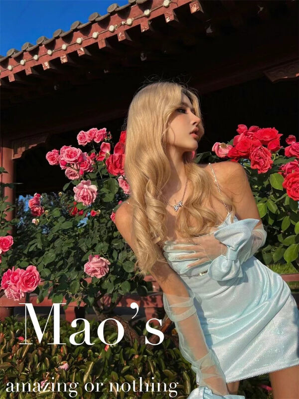 [Mao's] sexy pure desire style hollowed out suspender dress (with sleeves) 6608# JJ