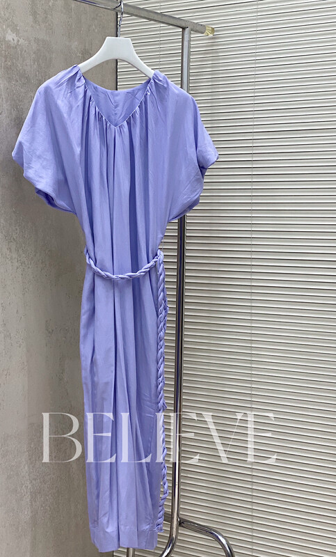[believe] minimalist exquisite romantic draping dress (with waist rope) bl8925# JJ