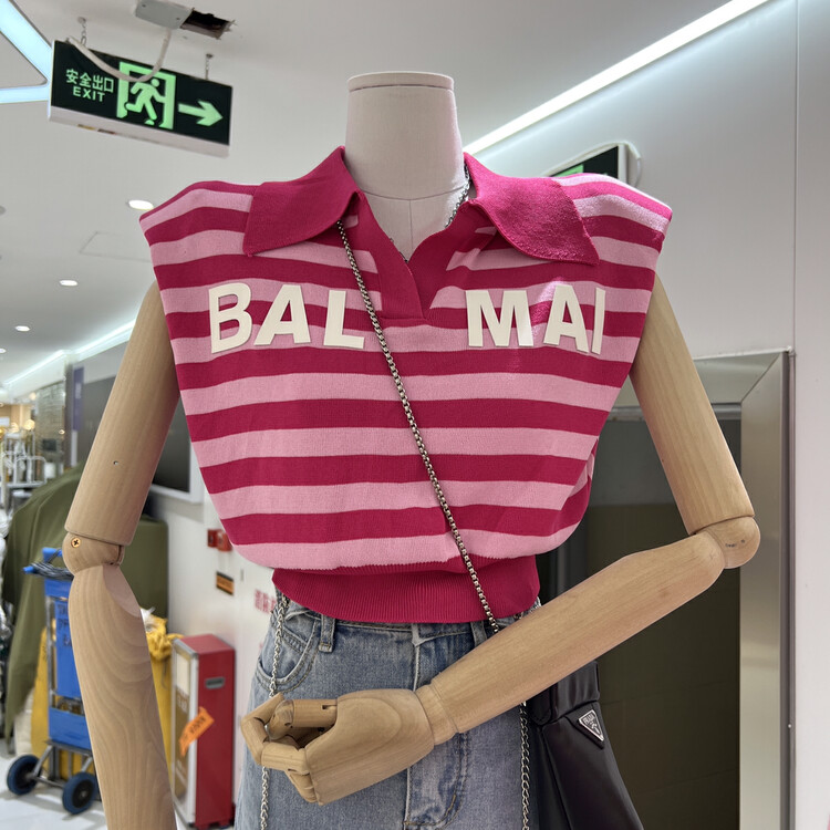 [o.shazidian] striped Camisole versatile blouse 6017-2# CSX