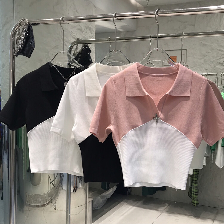 [o.shazidian] small fragrance stitched comfortable blouse 6052# CSX