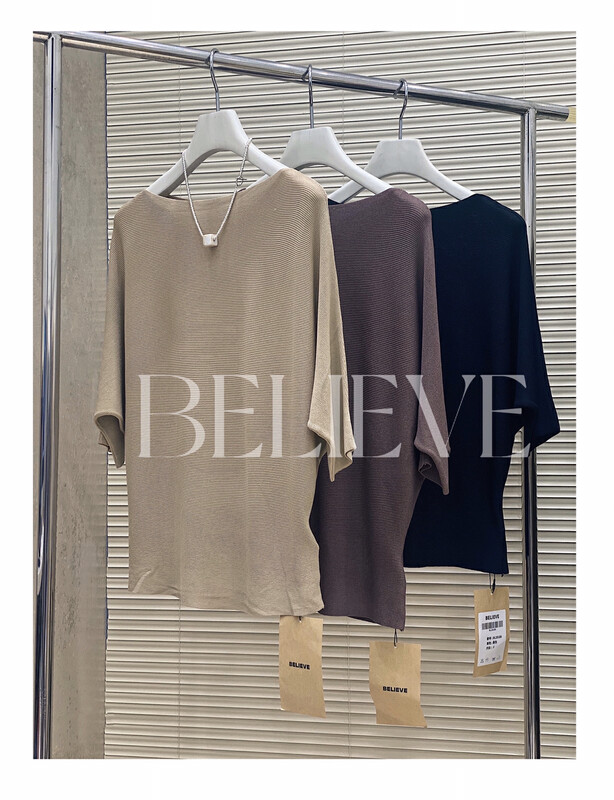 [believe] lazy atmosphere, thin ice silk knitwear (only knitwear) bl28186# JJ