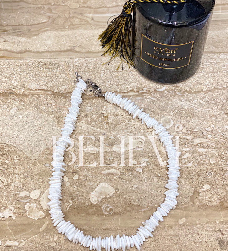 [believe] design sense niche shell short necklace b002# JJ