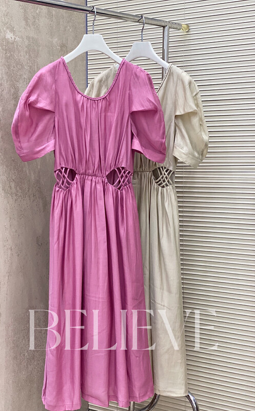 [believe] elegant light luxury exquisite hand woven dress bl8831# JJ