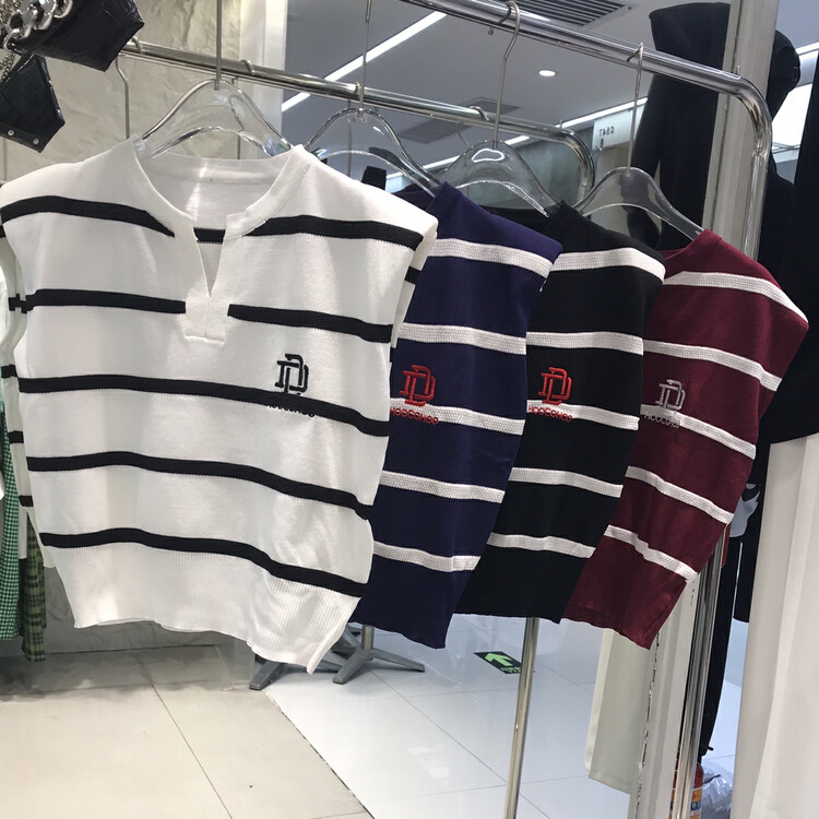 [o.shazidian] personalized striped Camisole 6042# CSX