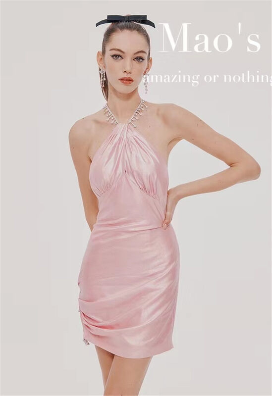 [Mao's] slim temperament short dress ys1-6585# JJ