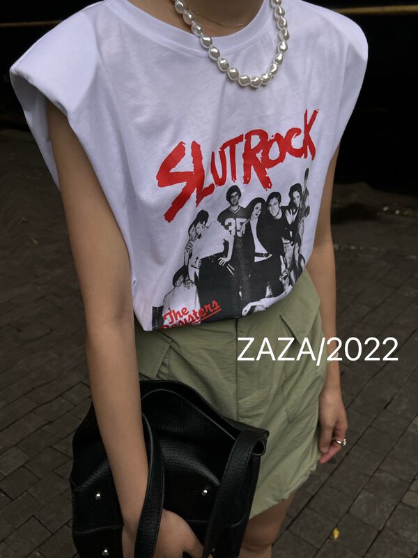 [Zaza] sleeveless loose fit vest / sling t9091# LSL