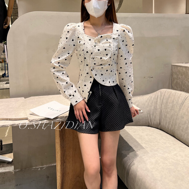 New year in early spring! [o.shazidian] lady temperament love shirt (without Brooch) ys1-1361# CSX