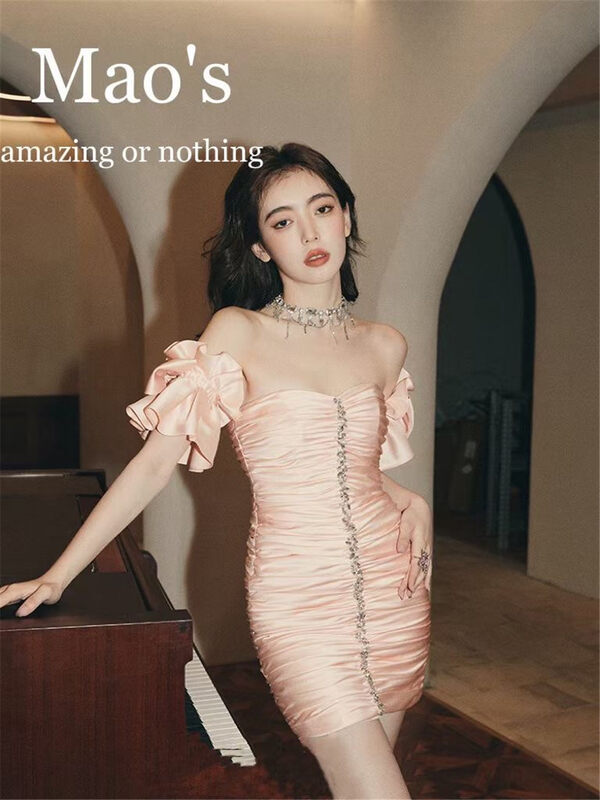 [Mao's] sexy pure Hip Wrap Dress M6611 \jj