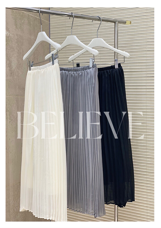 [believe] light texture, gentle and elegant pleated skirt (only selling skirt) bl8726# JJ