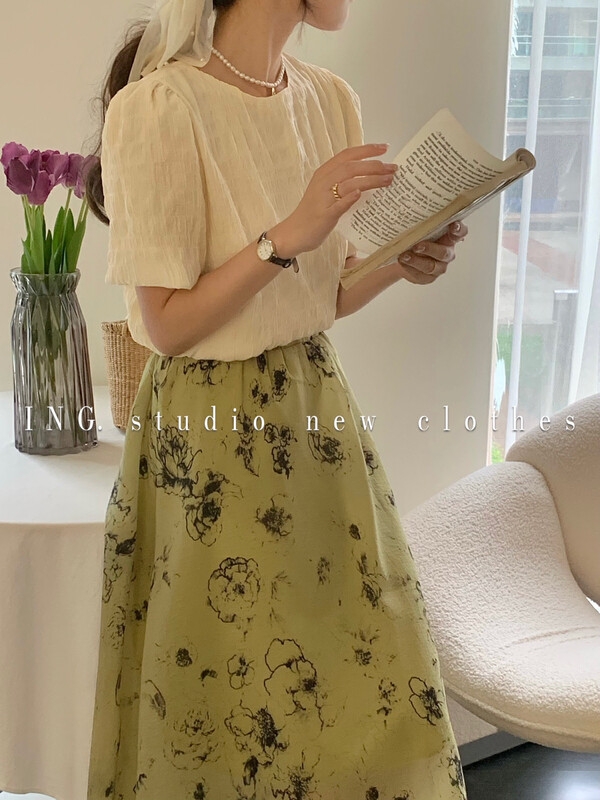 [ing] sweet texture, versatile shirt ing-9170
