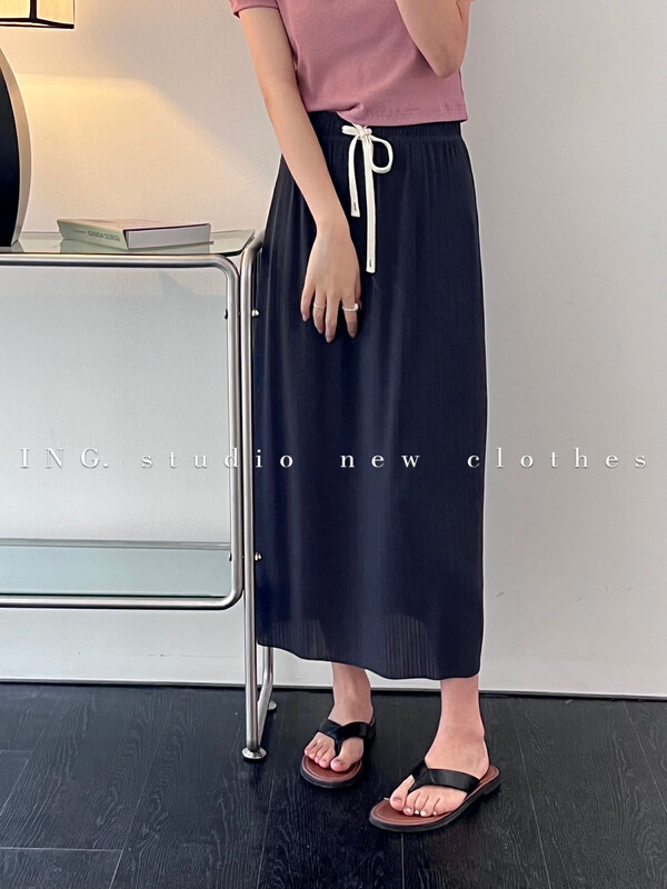 [ing] casual split straight skirt ing-7926