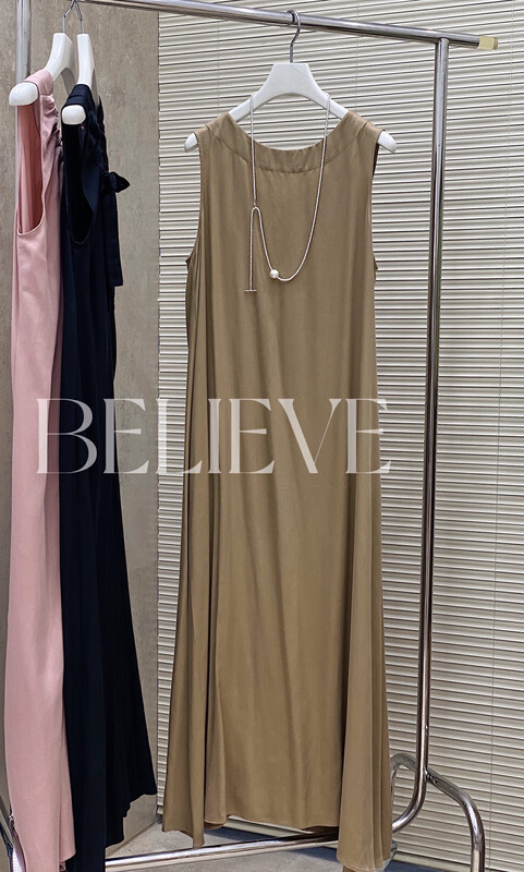 [believe] wear temperament Tencel dress at front and back bl88137\jj