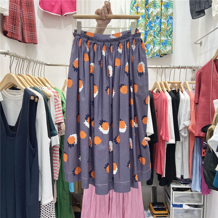 [JY] Korean style retro loose slim skirt ys1-6689# CLS