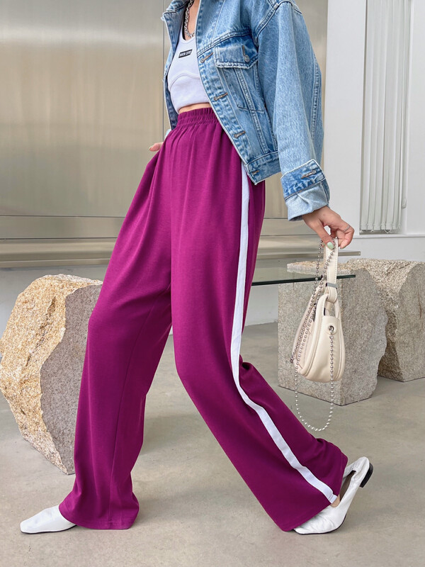 [yj.simple] versatile color matching loose casual pants y003-958# ozq