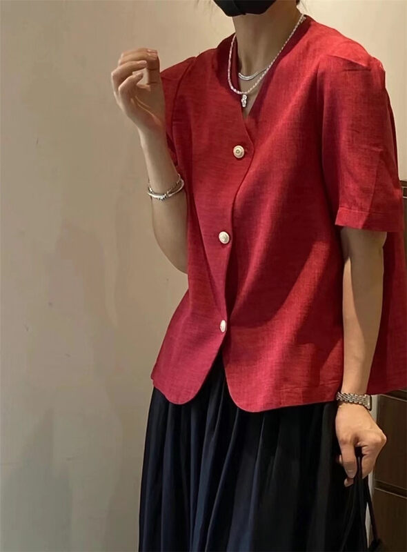 [JY] commuting fashion temperament bubble sleeve short coat 6669# CLS
