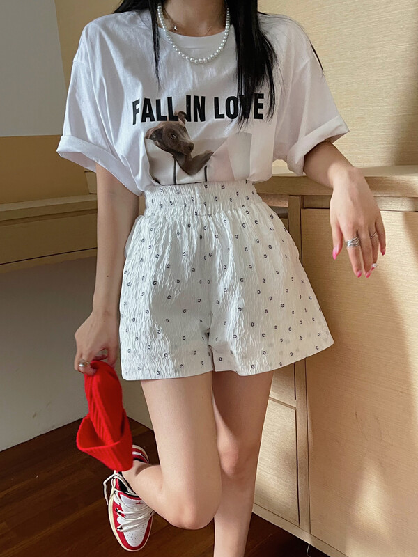[yj.simple] Korean version of versatile high waisted casual shorts y003-931# ozq