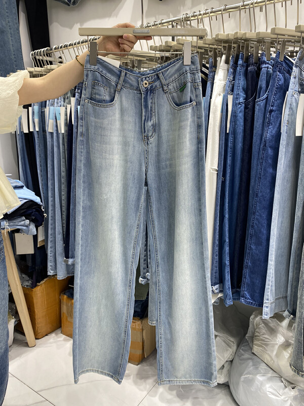 [jiajiatmmt Muli] gradient wide leg versatile jeans j8763# L