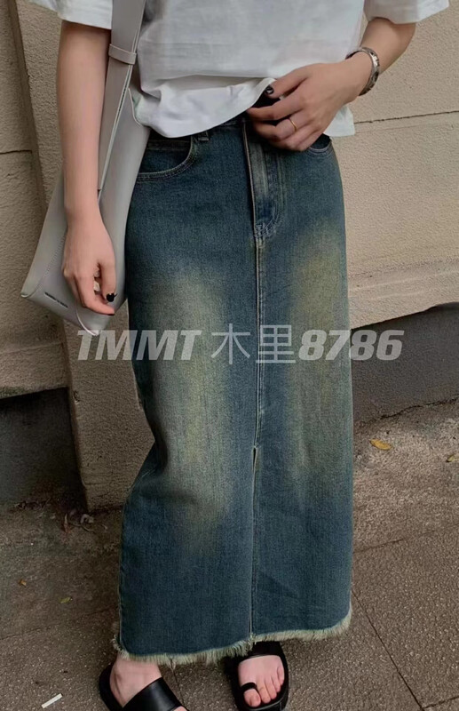 [jiajiatmmt Muli] split gradient ladies' temperament skirt 8786# L
