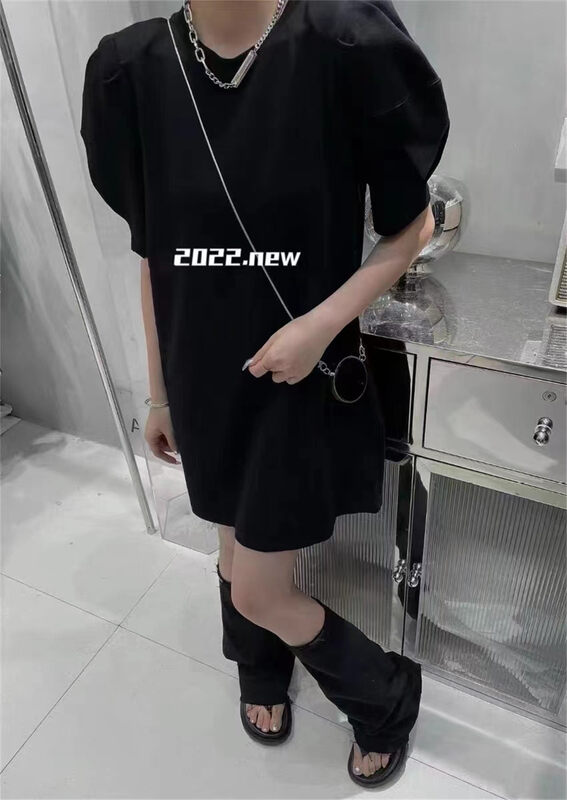 [Yang Yang] minimalist temperament cool style high-grade dress (with chain) c6301\cls