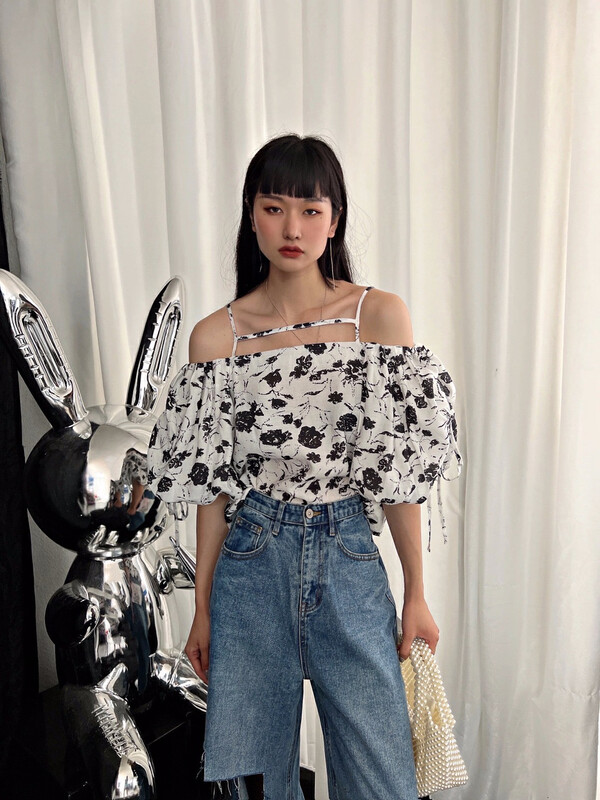 [d.two D2] design Decor suspender shirt 2221228 \zxl