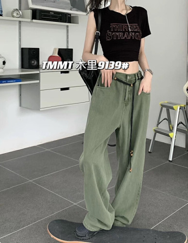  Korean loose casual jeans 9139 × L