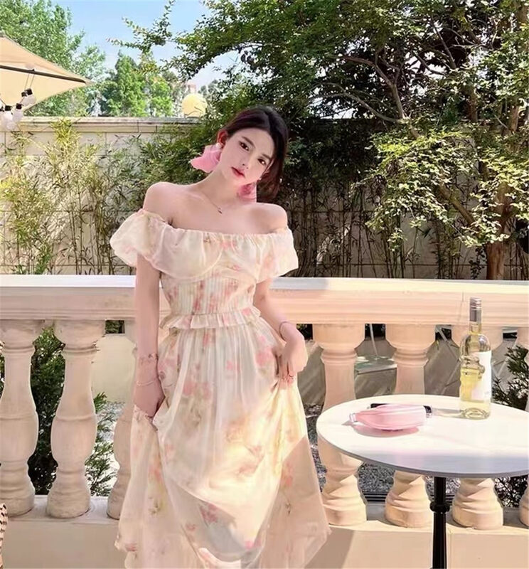 [little woman] floral temperament shirt + slim skirt suit 22232 \pcz