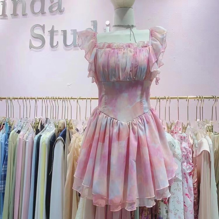 [little woman] Korean simple age reducing gentle dress (excluding necklace) 22215 \pcz