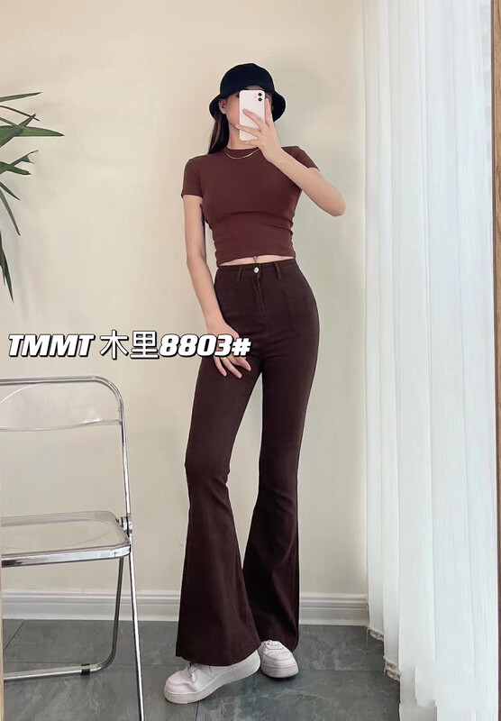 [jiajiatmmt Muli] American style Spice Girl slim fitting flare jeans j8803# L