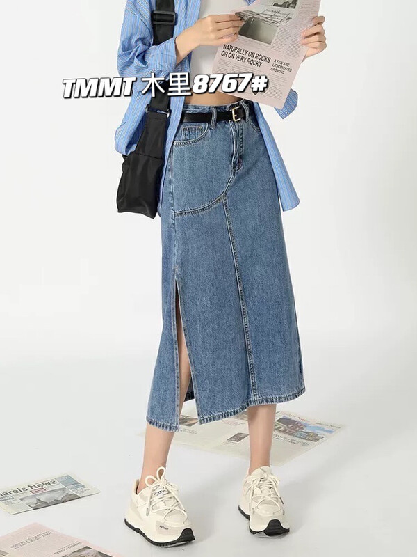 [jiajiatmmt Muli] slit fashion temperament skirt 8767# L