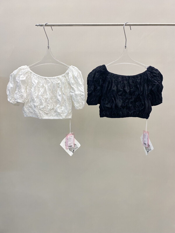 [d.two D2] off shoulder short versatile shirt 2221319 \zxl