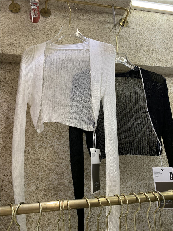 [little woman] ice silk simple solid color versatile shirt ys1-002\pcz