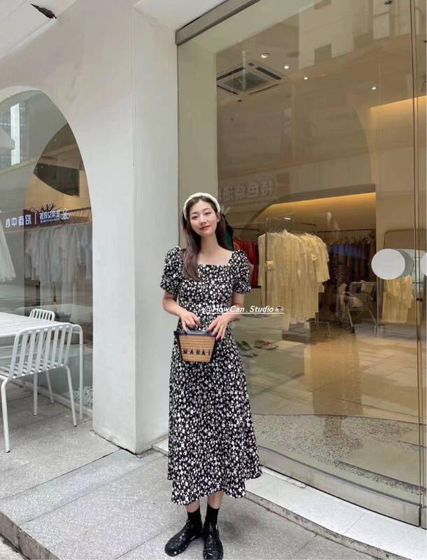 Original price 62.04! [I-D] slim temperament slit dress 8257 \ll