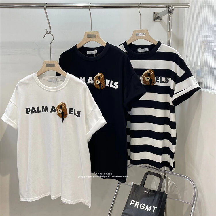[Yang Yang] round neck versatile letter printed short sleeve T-shirt c6322 \cls