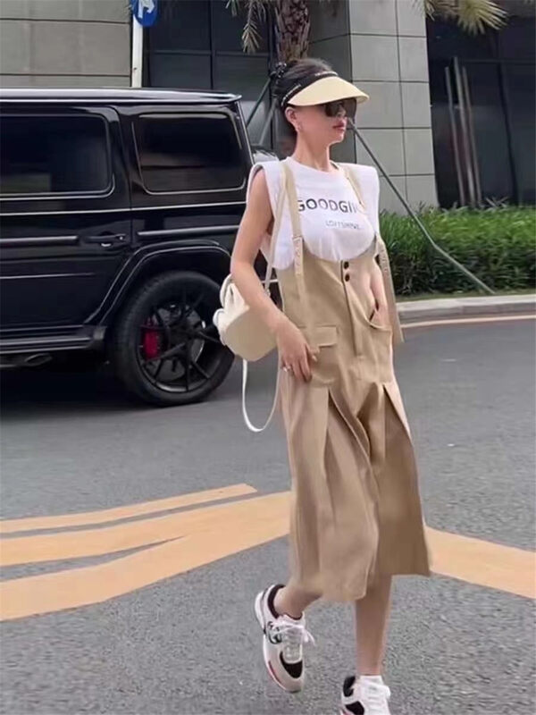 [mialiesy] personalized letter Top + casual vest skirt two-piece suit 660# PCZ
