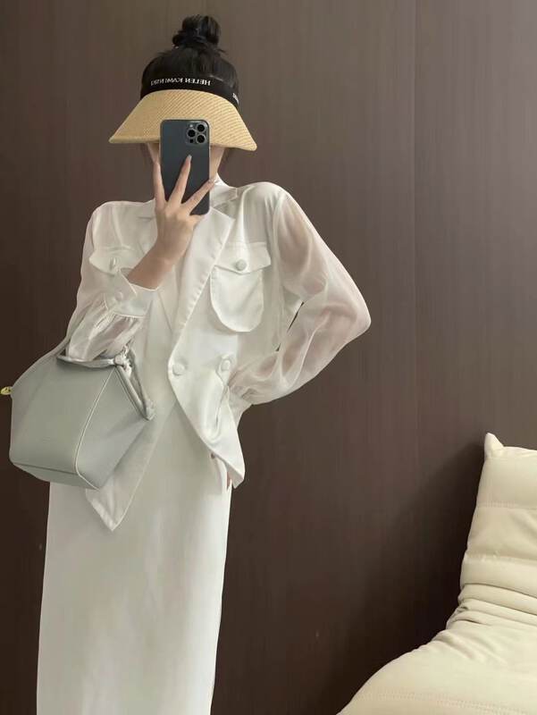 [mialiesy] temperament close Waist Chiffon shirt 507# PCZ