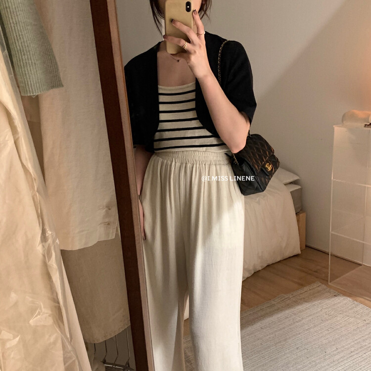 [Imiss] versatile high-grade short Camisole jacket cx3387# Fhx